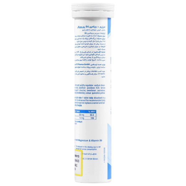 Magnesium Plus Vitamin B6 Effervecent Tablet