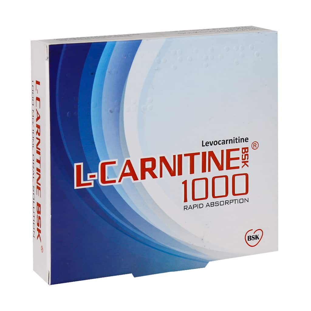 ویال ال کارنیتین 1000 میلی گرم بی اس کی